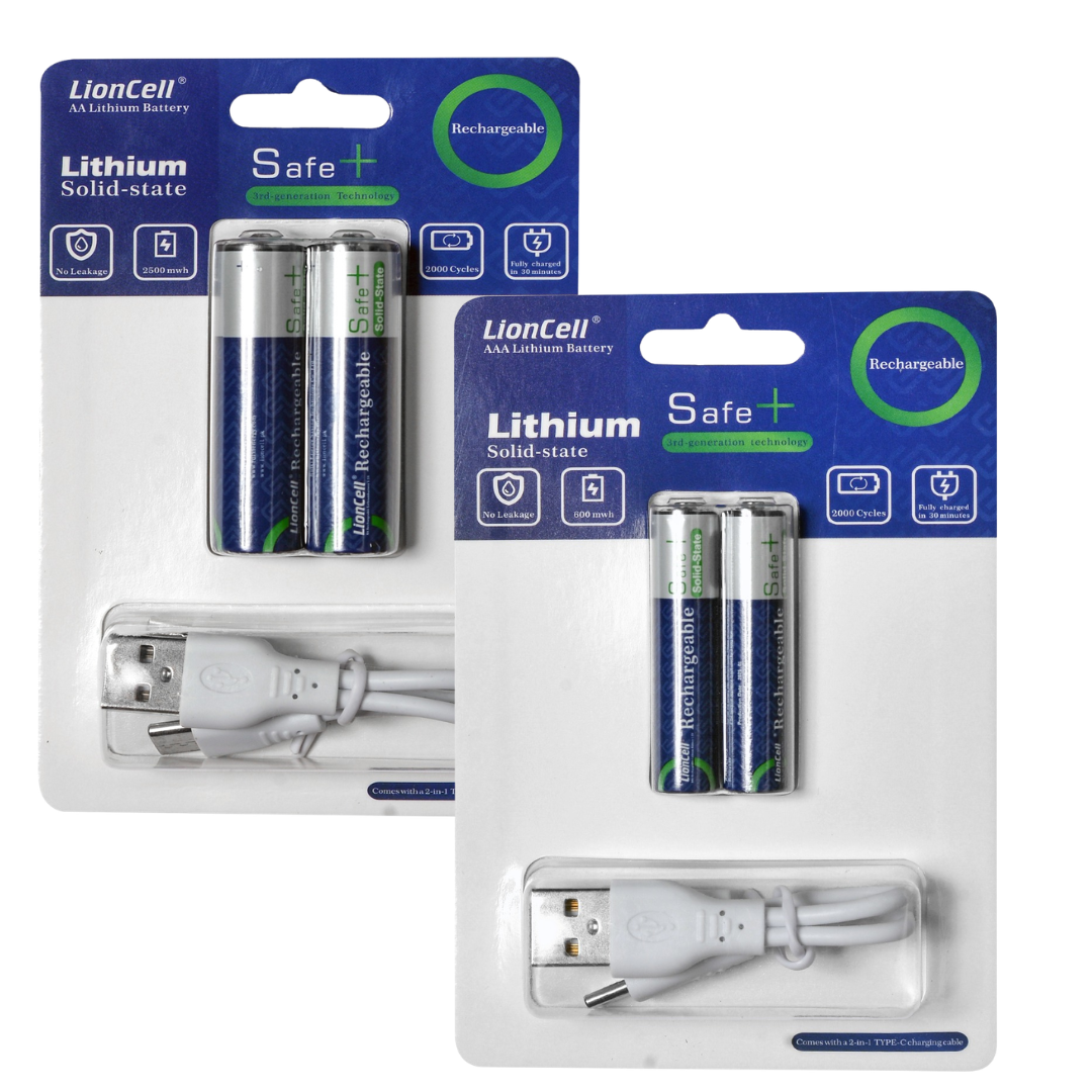 Type-C Rechargeable Cells