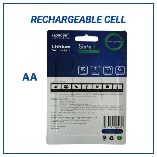 Type-C AA Rechargeable Cells in Pakistan | 1 Year Warranty